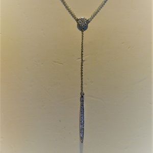White Gold Tone Layering Necklace